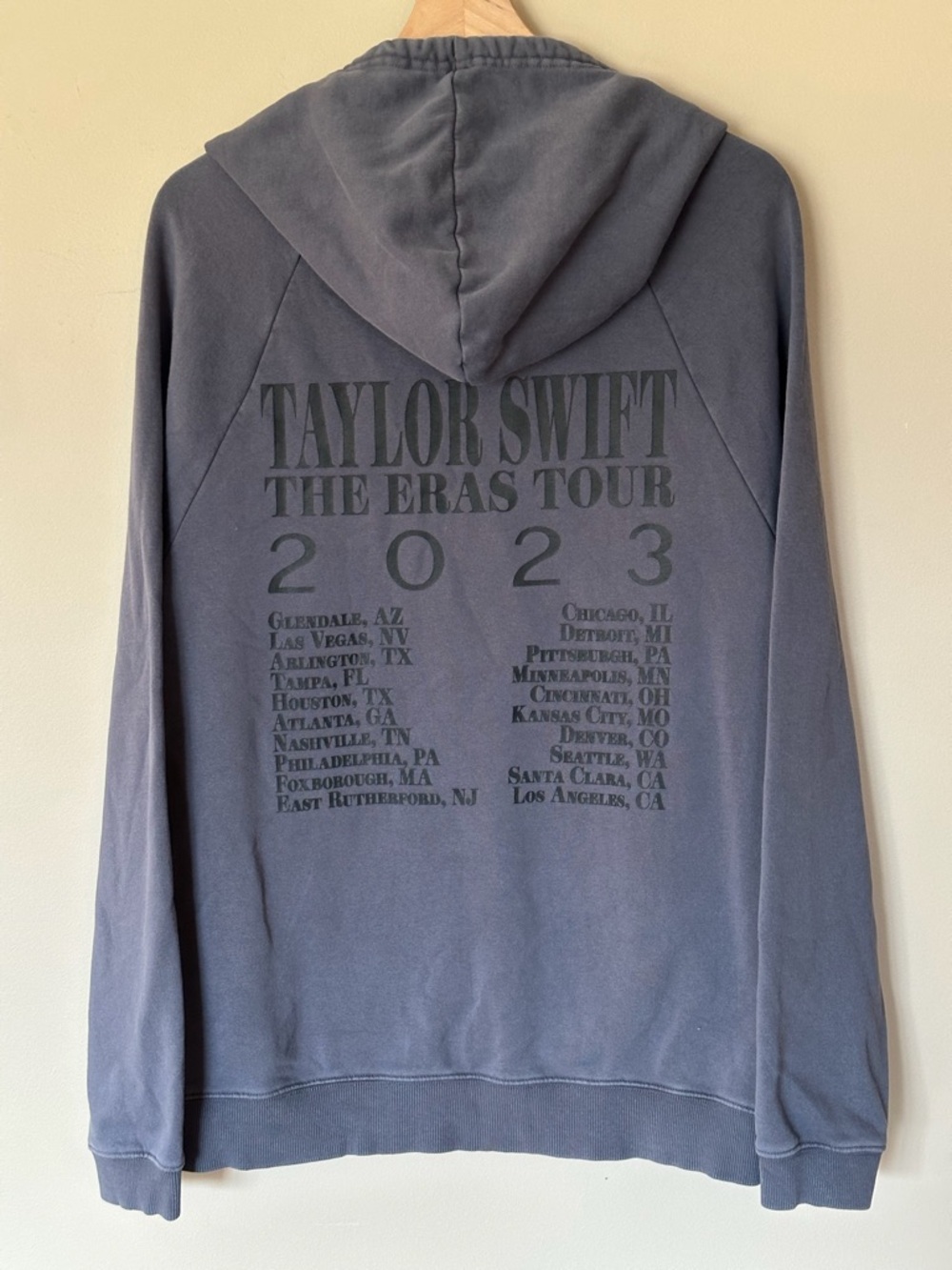 Taylor Swift Eras Tour 2023 Hooded Sweatshirt - Slate Blue